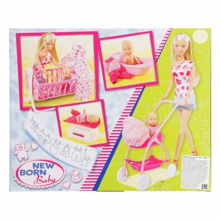 Doll "Steffi with newborn"-3