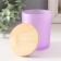 Bank for candles glass with a lid "Lilac semi -meter" 220 ml 7x7x8.4 cm