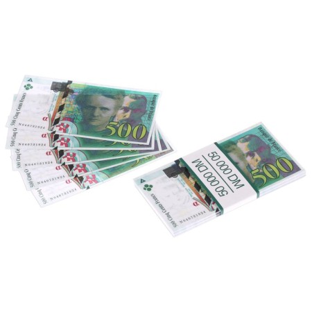 A pack of bills "500 French francs"