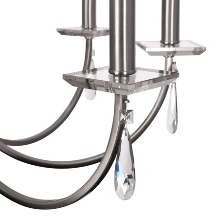 Freya FR1006PL-08N Forte, 720x720x1458 mm, E14, 8x40W, Nickel color-1