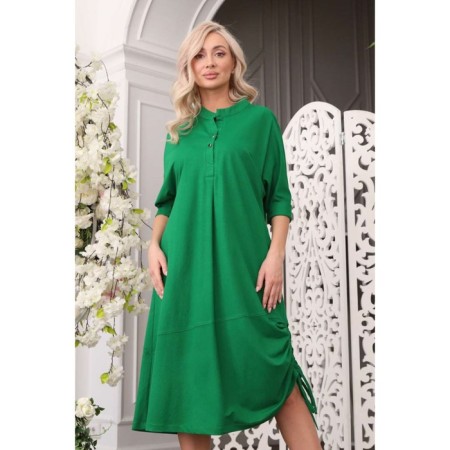 Women's dress, size 46, green color-3