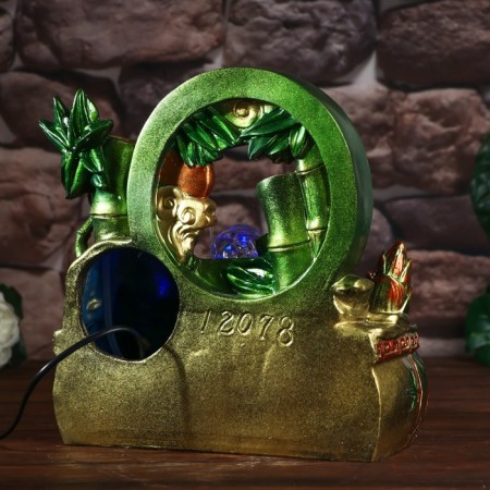 The desktop fountain from the network, the backlight "Bamboo and ingots" 31.5x32x20.5 cm-3