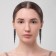 Hanging earrings with rhinestones "Waterfall" on a square, black color in silver, 11 cm