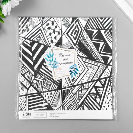 Scrapbooking paper bilateral "style" density 180 g 15.5x17 cm-5