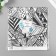Scrapbooking paper bilateral "style" density 180 g 15.5x17 cm