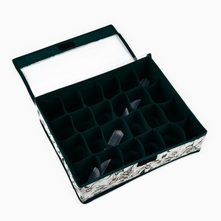 Organizer for storage 24 cells with a lid "Coos", 34 x 28 x 10 cm-3