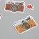 Stickers for creativity "Cats, red roses and photos" 3.5x5 cm set 40 pcs 9.4x8.4x0.5 cm