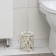 Blara for the toilet "Flora", 14 × 41 × 41 cm, white color