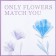 Film for flowers matte, "Flowers for you", 58x58cm, lilac