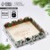 Box for confectionery products with PVC "New Year", 13 x 13 x 3 cm, New Year