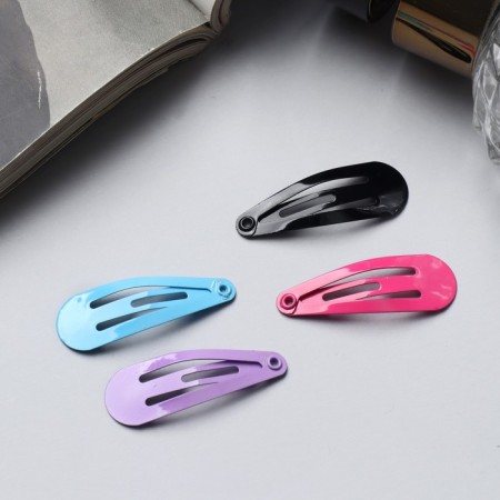 Invisible hair "Lira" (set 10 pcs) classic style, 3 cm, mix