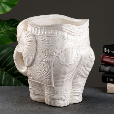 Figure Kashpo "Elephant Medium", aged 6l/ 37x26x35cm-3