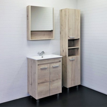 Mirror Comfort Comforty Mario 60 for the bathroom, color smoky oak color-3