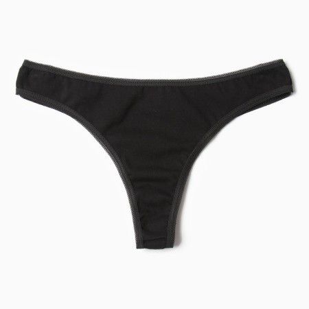 Cowards women's thongs, black color, size 46