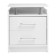 Tumbling bedside milan, 600x500x410 White diamond