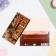 Money envelope "Happy Anniversary!" embossing, brown background, 16.5x8.5 cm