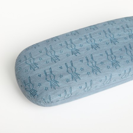 Case for glasses on the chosen clap, length 16 cm, blue color-2