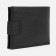 Male purse for magnet, department for bills, for maps, for coins, black color