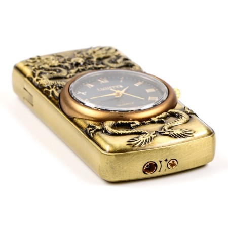 Gas lighter with clock clock, piezo-4