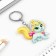 Key keychain children's acrylic "cat", 3.5 x 10 cm