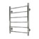 The heated towel rail "Sanprise" Aurora P6, 400x600 mm, left/right, chrome
