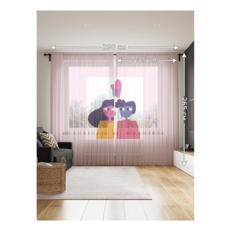 Photo "Lovers", size 145x265 cm, 2 pcs-1