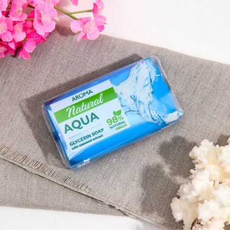 Toilet soap "Aroma Natural Aqua" with algae extract, 100 g