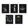 A notebook of 96 sheets in a cage on the crest "Brilliant thoughts", covered cardboard, lamination Soft Touch, foil embossing, block 60g/m2, mix