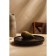 Set of porcelain plates SL Home "Dark", D = 25.5 cm, black color