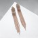 Clips "Party" ladder, white color in gold