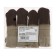 Cappio socks for furniture with a bow, brown color