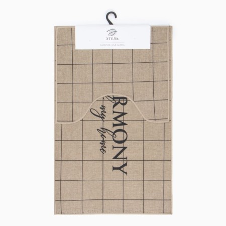 A set of bathroom rugs Ethel "Harmony" 2 pcs, 48x78 cm, 40x45 cm-5