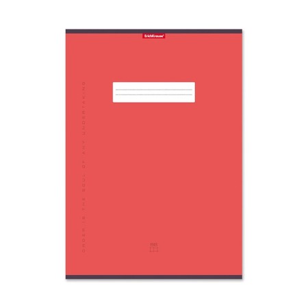 A4 notebook, 96 sheets in the Erichkrause Unicolor Bright, cover coated cardboard, offset unit, whiteness 100%, mix-3