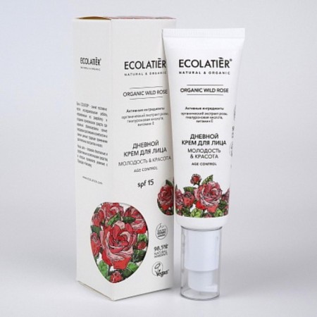 Ecolatier Organic Wild Rose, 50 ml daily face cream