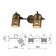 Lamp wall-flowing spot Rivoli Lamia 2he27, 40 watts with a switch with a switch