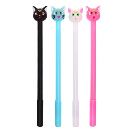 Gel-ghost pen, blue rod, cat mix