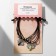 Bracelets "Demetrons" bees, black-brown color, l = 12.5 cm