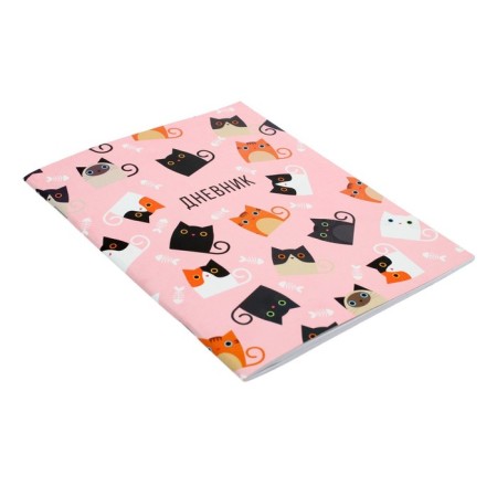 Universal diary for grades 1-11, "cats", soft cover, 40 sheets-2