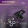 Kitchen mixer Zein Z3705, adjustable spout 25 cm high, aerator 2 modes, black