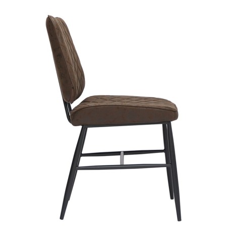 Maril chair, 470 × 580 × 855 mm, eco-leather, dark brown color-6