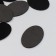 Decor "Oval" Black 4x3 cm foam velvet (set 15 pcs)