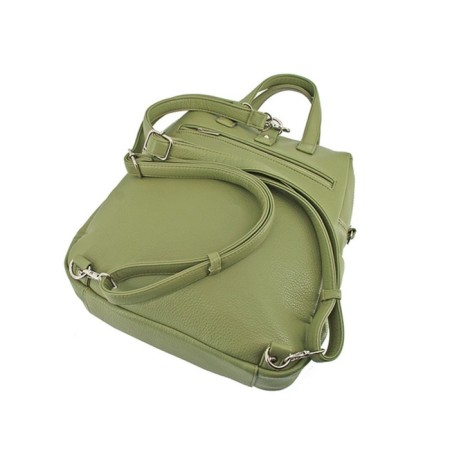 Bag-rug-russk female, artificial leather, green 27x11x30 cm-2