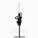 Climb "Angel", black, 7.4 x 15.3 cm, diam. under a candle 2.2 cm