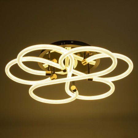 Rioly chandelier LED 96W gold 60x60x6 cm Bayerlux-2