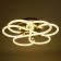 Rioly chandelier LED 96W gold 60x60x6 cm Bayerlux