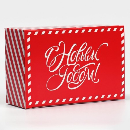 Box the team "Happy New Year", 18 x 12 x 7 cm, New Year-2