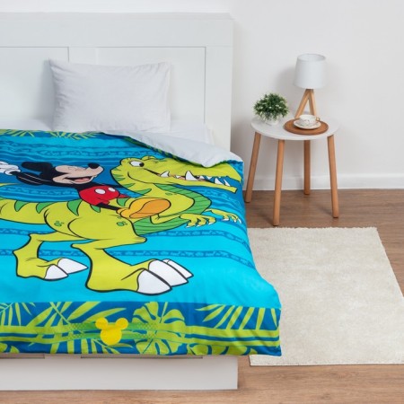 Crystick Children's "Jungle", Mickey Mouse, 143x215 cm, 100 % cotton, Poplin-3