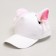 Baby cap for a girl "cat" with ears, white color, rr 52-54, 5-7 years old