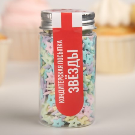Confectionery sprinkling "stars", 50 g-1