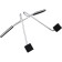 Car hanger 3D, universal, chrome